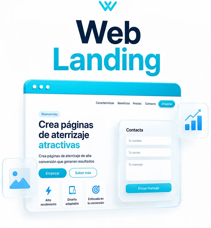 Web landing comercial